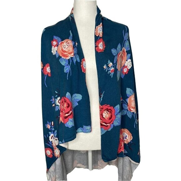 Matilda Jane Women's Cotton Blend Cozy Days Waterfall Front Sweater Cardigan - Picture 1 of 12